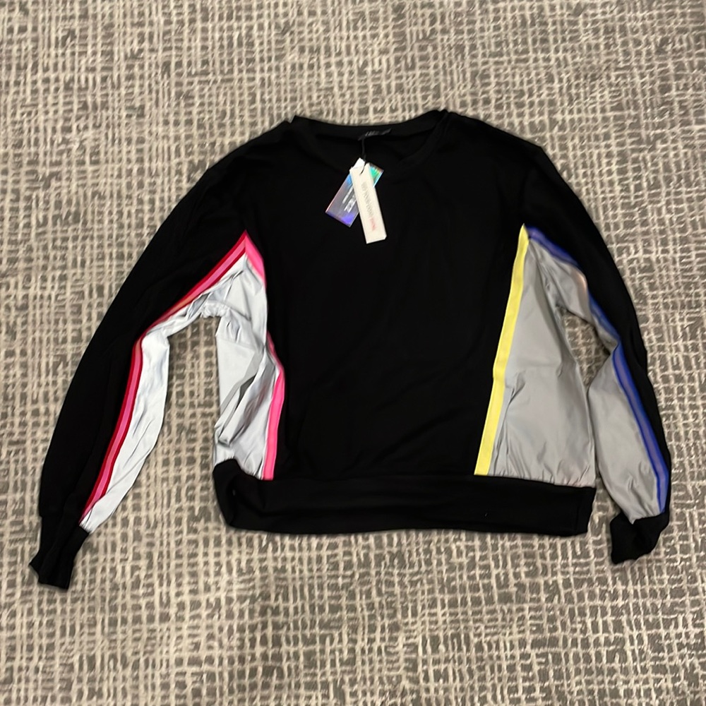 NWT Terez size M reflective crewneck size medium